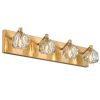 W24.75" 4-Light Gold Dimmable Vanity Light