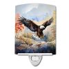 NEW Eagle Ceramic Night Light Compact, UL-Certified, Ideal for Bedroom, Bathroom, Nursery, Hallway, Kitchen, 6x4x3, Multicolor