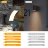 Inowel Wall Lights Outdoor Wall Sconce Modern LED Patio Porch Lights Aluminum Exterior Light Fixture Waterproof IP54 for Hallway House Backyard Garage