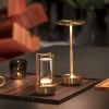 INDOOR & OUTDOOR Portable Brass Cordless Lantern, Dinning Table lamp, Desk Lamp, Ambient night light