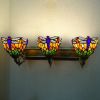 Tiffany style Wall Lamp Mounted Sconce Fixture 3-Light Baroque Design Glass Shade Lighting Hanging Bedroom Home Decoration