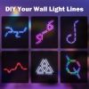 EP LIGHT 9 Pcs RGBW Modular Music Sync Wall Lights, Works with Alexa and Google