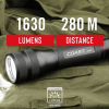 COAST G455 1630 Lumen Twist Focus LED Flashlight, 6 x AA Batteries Included, 21 oz.