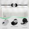 Modern Minimalist Bathroom Vanity Light, LED 5 Bulb Frosted Glass Shades, Wall Mounted Decorative Lighting Fixture