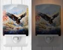 NEW Eagle Ceramic Night Light Compact, UL-Certified, Ideal for Bedroom, Bathroom, Nursery, Hallway, Kitchen, 6x4x3, Multicolor