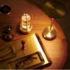 INDOOR & OUTDOOR Portable Brass Cordless Lantern, Dinning Table lamp, Desk Lamp, Ambient night light