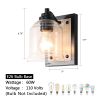 1-Light Bathroom Vanity Sconces Wall Lighting