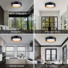 16.93Inch Flush Mount Ceiling Light 24W, 5 CCT Selectable (2700k 3000k 3500k 4000k 5000k) Dimmable Ceiling Light Fixture