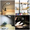 48 LED Reading Clip on Light for Bed, Eye Caring Bed Lamp for Headboard with Adapter