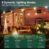 52.5FT Colorful Outdoor String Lights Smart RGB LED Patio Lights IP66 Waterproof