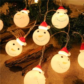 Led Christmas Holiday Decorative Lights Santa Claus Snowman Lights String Usb Lights (Pattern: snowman, size: 3M20L)