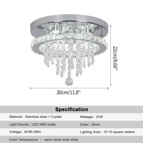 Modern Dimmable For Bedroom Pendant Light With Remote Control Dining Room Fixtures Home Decor Hanging Chandelier Ceiling Lamp (Lampshade Color: Dia30cmA, Emitting Color: Cold White)