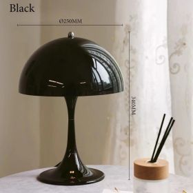 Vintage Mushroom Table Lamp Ornament Light for Livingroom Bedside Minimalist Home Decor Desk Lamp Office Study Reading Lighting (Emitting Color: B, Body Color: UK Plug)