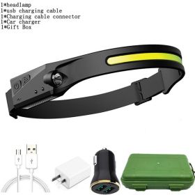 Z30 550LM COB LED Induction Riding Headlamp 1200mAh USB Rechargeable Hunting Flashlight Work Light 3 Modes Flashlight Torch (Plug Type: AU, Emitting Color: H Packing)