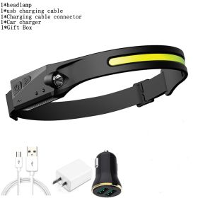 Z30 550LM COB LED Induction Riding Headlamp 1200mAh USB Rechargeable Hunting Flashlight Work Light 3 Modes Flashlight Torch (Plug Type: us, Emitting Color: D Packing)