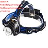 ZK20 Rechargeable Waterproof Headlamp Zoomable 3 Modes LED Headlight Head Lamp Work LED Helmet Head Light Torch Flashlight