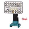 12W 18W Portable Lamp LED Light USB Charger For Makita 14.4V-20V Work Tool Li-ion Battery BL1830 BL1860 BL1845 Outdoor Flash