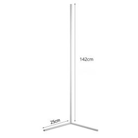 Corner Floor Lamp Modern Simple LED Rod Floor Lamps for Bedroom Living Room Decor Atmosphere Standing Light Indoor Lighting (Color: warm light, Lampshade Color: 142cm white)