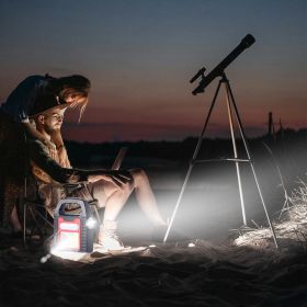 Multi-functional Portable Solar Lamp (Color: Red)