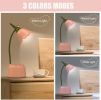 Cute LED Desk Lamp, Kawaii Flower Bird Table Lamp USB Rechargeable