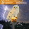 Solar Powered Owl Garden Light IP65 Waterproof LED Owl Landscape Lamp Decorative Lawn Lights