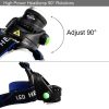 ZK20 Rechargeable Waterproof Headlamp Zoomable 3 Modes LED Headlight Head Lamp Work LED Helmet Head Light Torch Flashlight