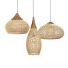 Vintage Pendant Lights Hight Quality Rattan Lamps Dining Room Restaurant Kitchen Light Fixtures Loft Luminaries Home Decor