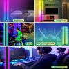 Voice Control RGB Corner Floor Lamp Bluetooth Led Lighting for Living Room Bedroom Home Decor Dimmable Color Changing Mood Light