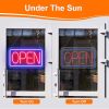 LED Open Sign 16.5x9.1in Business Neon Open Sign Advertisement Board with 11 Levels Adjustable Brightness