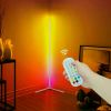 Voice Control RGB Corner Floor Lamp Bluetooth Led Lighting for Living Room Bedroom Home Decor Dimmable Color Changing Mood Light