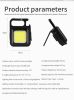 Portable LED Keychain Lights COB Flashlight Outdoor Work Light For Strong Magnetic Bottle Opener Camping Emergency Light