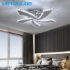 Modern Chandelier Ceiling Fan With Led Lamp Smart Remote Control Crystal Dining Room Fixtures Pendant Hanging Light Porch Lustre