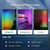 Voice Control RGB Corner Floor Lamp Bluetooth Led Lighting for Living Room Bedroom Home Decor Dimmable Color Changing Mood Light