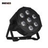 SHEHDS LED Flat Par 7x18W RGBWA+UV Light DMX512 6-10CH Stage Light Stroboscope For Home Entertainment Professional Stage