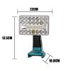 12W 18W Portable Lamp LED Light USB Charger For Makita 14.4V-20V Work Tool Li-ion Battery BL1830 BL1860 BL1845 Outdoor Flash